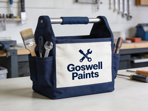 Goswell Paints Professional Tool Bag Durable Canvas Organizer for DIY & Trade